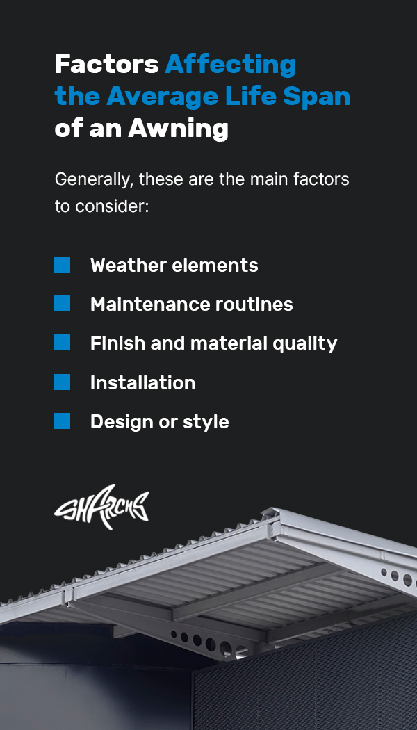 Factors Affecting the Average Life Span of an Awning