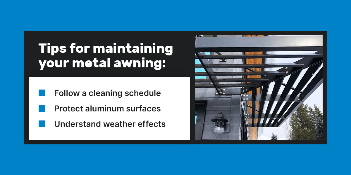 Maintenance Tips: How to Maintain an Aluminum Awning